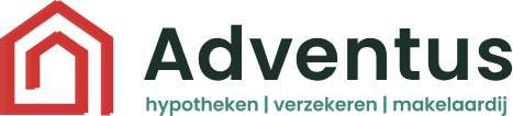 Logo Adventus Makelaars, Hypotheken en verzekeringen donker